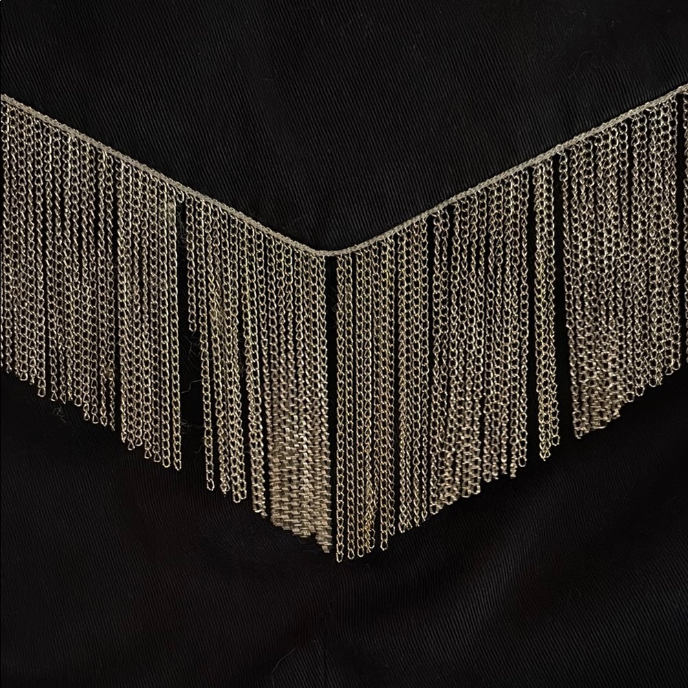 Isabel Marant Black Vest with Fringe Detail - Picture 7 of 15